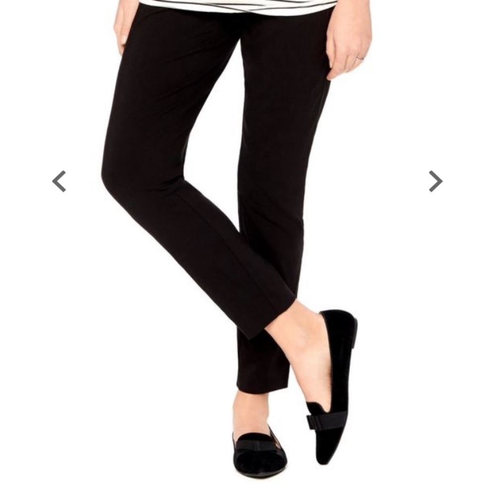 Twill skinny ankle maternity pants- size small